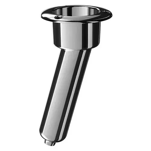 Combination Rod and Cup Holder, Round Top, 15 degree, NPT Drain Fitting Silver Combination Rod and Cup Holder, Round Top, 15 degree, NPT Drain Fitting Silver