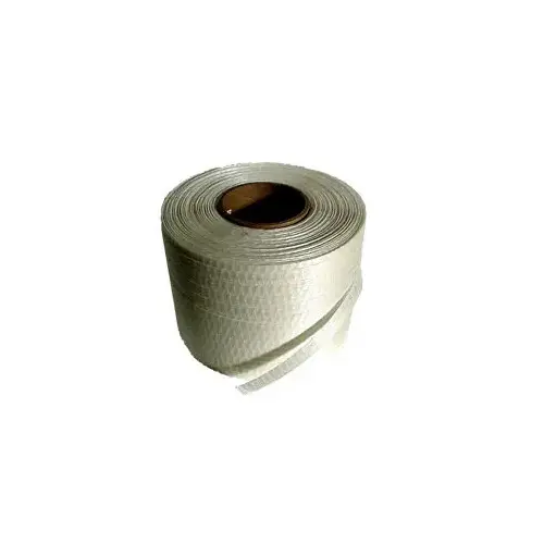 Woven Strapping, 3/4" x 2100 ft (900lb) White Woven Strapping, 3/4" x 2100 ft (900lb) White