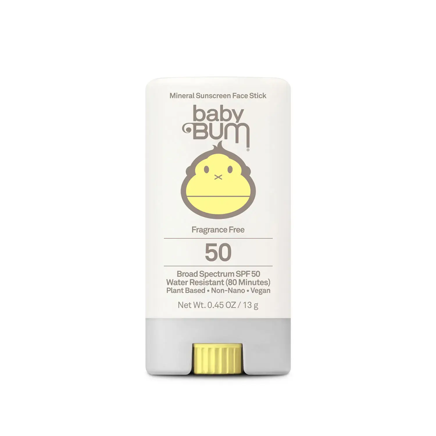 SUN BUM SPF 50 Baby Bum Mineral Sunscreen Face Stick 30-55050