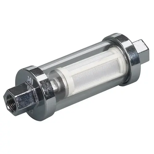 20 Micron Universal Clear View In-line SeeThru Fuel Filter 20 Micron Universal Clear View In-line SeeThru Fuel Filter
