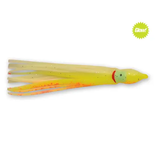 Sunrise Squid Trolling Lures Glow Yellow Oink Sunrise Squid Trolling Lures Glow Yellow Oink