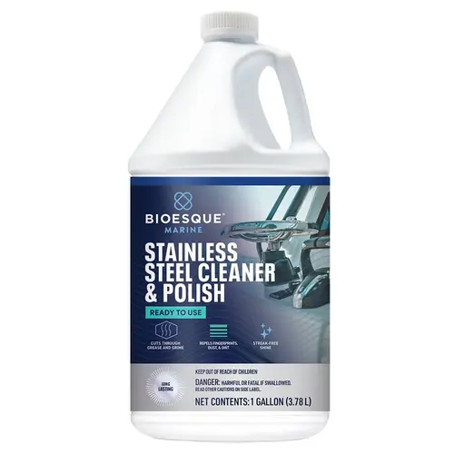 Marine Stainless Steel Cleaner & Polish, 1 Gallon Marine Stainless Steel Cleaner & Polish, 1 Gallon
