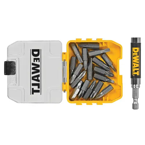 DEWALT 18 Pc. Compact Magnetic Drive Guide Set, Yellow DEWALT 18 Pc. Compact Magnetic Drive Guide Set, Yellow