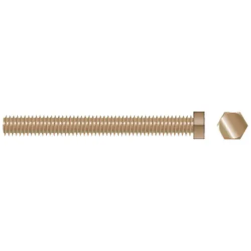 3/8-16 X 4" Silicon Bronze Coarse Thread Hex Bolts, 10-Pack 3/8-16 X 4" Silicon Bronze Coarse Thread Hex Bolts, 10-Pack
