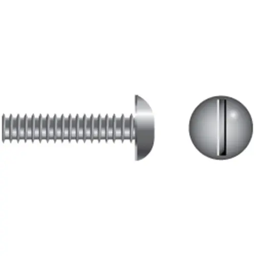 8-32 X 2" Stainless Steel Slotted Round-Head Coarse Thread Machine Screws, 50-Pack 8-32 X 2" Stainless Steel Slotted Round-Head Coarse Thread Machine Screws, 50-Pack