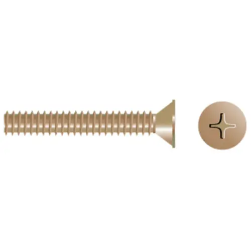 10-24 X 2 1/2" Silicon Bronze Phillips Flat-Head Machine Screws, 10-24 X 2 1/2" Silicon Bronze Phillips Flat-Head Machine Screws,