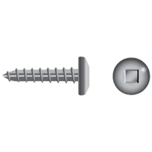 #10 X 2" Stainless Steel Square Drive Pan-Head Tapping Screws, 50-Pack #10 X 2" Stainless Steel Square Drive Pan-Head Tapping Screws, 50-Pack