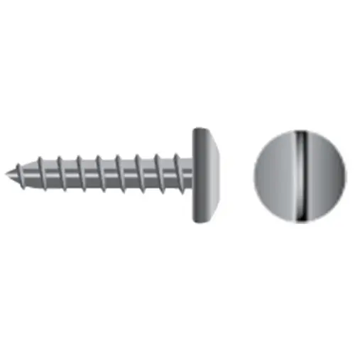 #12 X 1 1/2" Stainless Steel Slotted Pan-Head Tapping Screws, 100-Pack #12 X 1 1/2" Stainless Steel Slotted Pan-Head Tapping Screws, 100-Pack