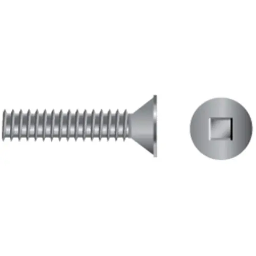 8-32 X 1" Stainless Steel Square Drive Flat-Head Machine Screws, 100-Pack 8-32 X 1" Stainless Steel Square Drive Flat-Head Machine Screws, 100-Pack
