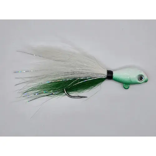 SaltRaid BuckTail Jigs Green/White SaltRaid BuckTail Jigs Green/White