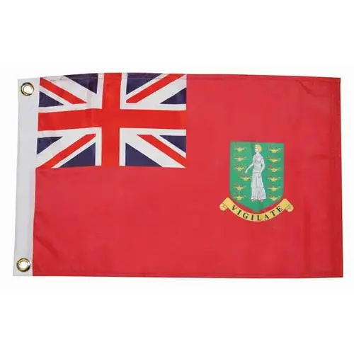 British Virgin Islands Courtesy Flag, 12" x 18" British Virgin Islands Courtesy Flag, 12" x 18"