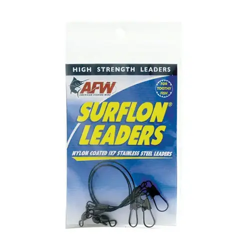 12" Surflon Nylon Coated Leaders, 3-Pack Black 12" Surflon Nylon Coated Leaders, 3-Pack Black