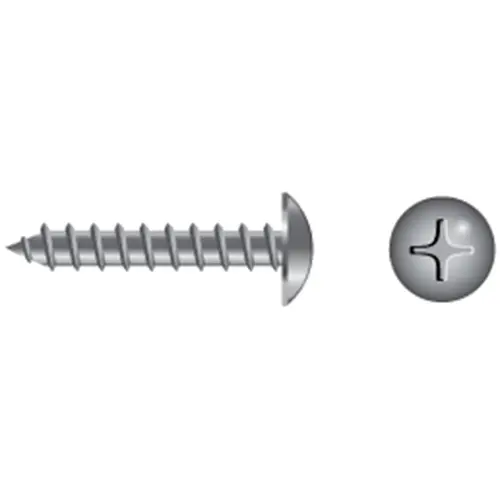 #6 X 3/4" Stainless Steel Phillips Truss-Head Tapping Screws, 100-Pack #6 X 3/4" Stainless Steel Phillips Truss-Head Tapping Screws, 100-Pack
