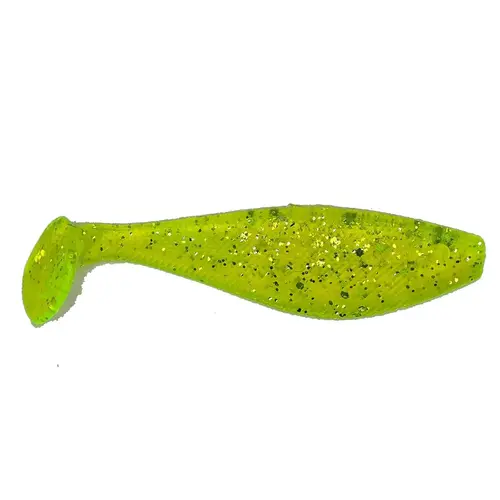 RaidShad Softbaits Chartreuse Silver Glitter RaidShad Softbaits Chartreuse Silver Glitter