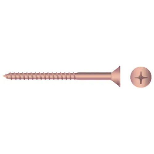 #12 X 1 1/4" Silicon Bronze Frearson Flat-Head Wood Screws, 50-Pack #12 X 1 1/4" Silicon Bronze Frearson Flat-Head Wood Screws, 50-Pack