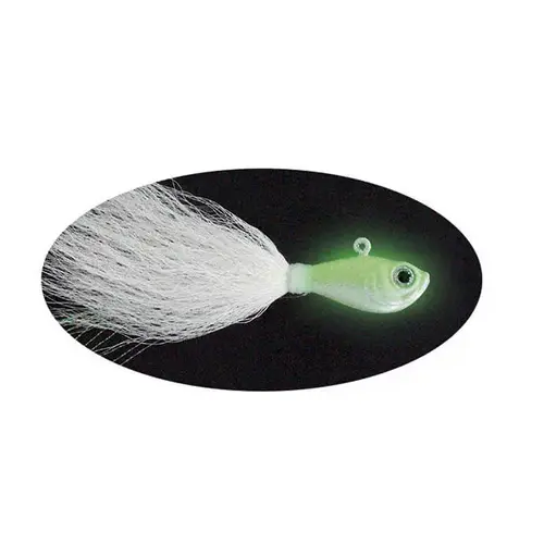 Prime Bucktail Jig, 1/2 oz. Glow Prime Bucktail Jig, 1/2 oz. Glow