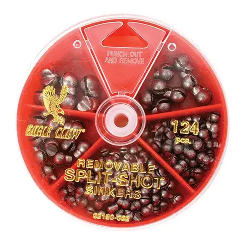 124 Piece Removable Split Shot Sinkers 124 Piece Removable Split Shot Sinkers
