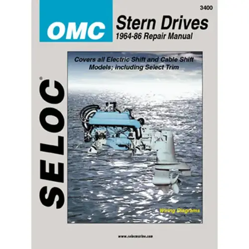 Repair Manual - OMC Stern Drive, 1964-1986, 4Cyl., V4, V6, All HP Repair Manual - OMC Stern Drive, 1964-1986, 4Cyl., V4, V6, All HP
