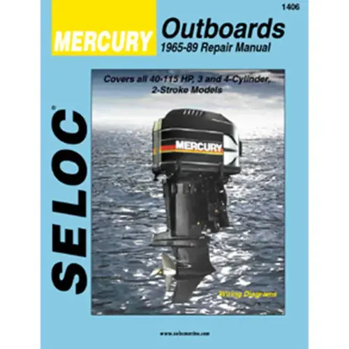 Repair Manual - Mercury Outboard, 1965-1989, 3-4Cyl., 40-115 HP Repair Manual - Mercury Outboard, 1965-1989, 3-4Cyl., 40-115 HP
