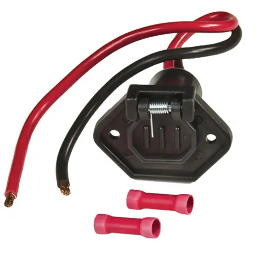 V-Groove Male Boat Side Trolling Motor Plug, 12V V-Groove Male Boat Side Trolling Motor Plug, 12V