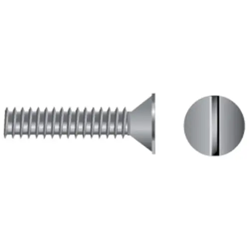 1/2-13 X 5" Stainless Steel Slotted Flat-Head Coarse Thread Machine Screw 1/2-13 X 5" Stainless Steel Slotted Flat-Head Coarse Thread Machine Screw