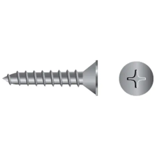 #6 X 3/4" Stainless Steel Phillips Flat-Head Tapping Screws, 20-Pack #6 X 3/4" Stainless Steel Phillips Flat-Head Tapping Screws, 20-Pack