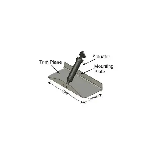 Trim Tab Kit, 42" x 9", Fits boats: 32 ft - 38 ft Trim Tab Kit, 42" x 9", Fits boats: 32 ft - 38 ft