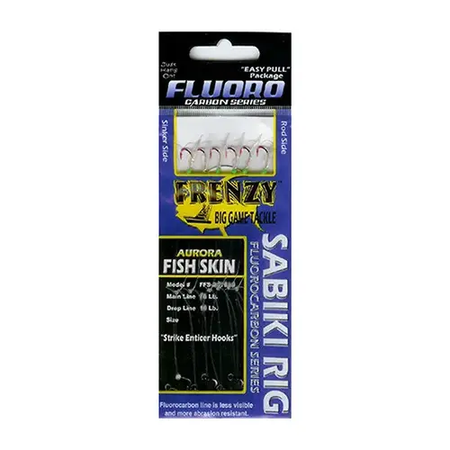 Fluorocarbon Sabiki Green Fish Skin Fluorocarbon Sabiki Green Fish Skin