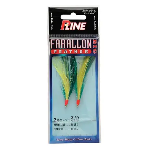 Farallon Feathers Fishing Jig Green / Chartreuse Farallon Feathers Fishing Jig Green / Chartreuse