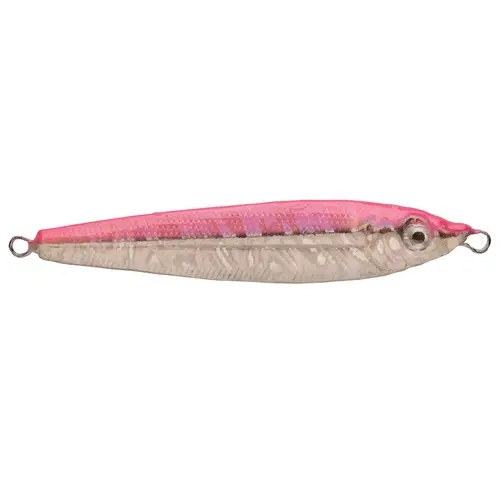 Laser Minnow Jig Pink Silver Laser Minnow Jig Pink Silver