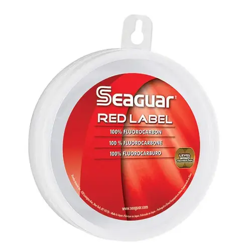 Red Label Leader Fluorocarbon, 80Lb Fluorescent Clear/Blue Red Label Leader Fluorocarbon, 80Lb Fluorescent Clear/Blue