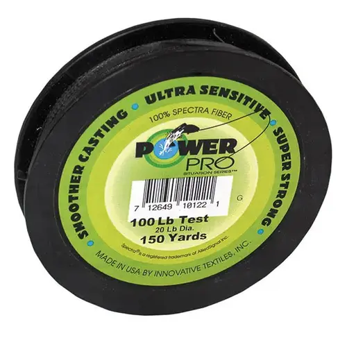 Spectra Braided Fishing Line, 100Lb, 150Yds, Green Spectra Braided Fishing Line, 100Lb, 150Yds, Green