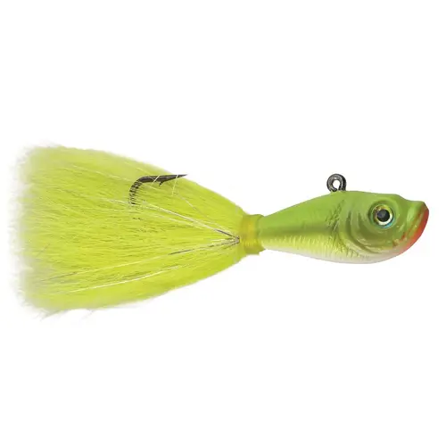 Prime Bucktail Jig, 1 oz. Crazy Chartreuse Prime Bucktail Jig, 1 oz. Crazy Chartreuse
