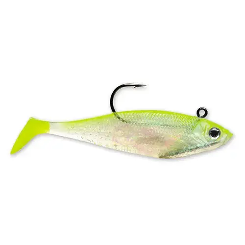 WildEye Live Swim Shad Fishing Lure, 5" Shiner Chartreuse Silver WildEye Live Swim Shad Fishing Lure, 5" Shiner Chartreuse Silver