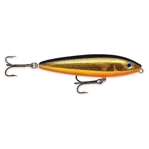 Skitter Walk Fishing Lure, 3 1/8" Gold Mullet Skitter Walk Fishing Lure, 3 1/8" Gold Mullet