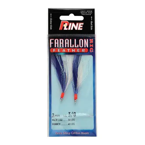 Farallon Feathers Fishing Jig Blue / White Farallon Feathers Fishing Jig Blue / White