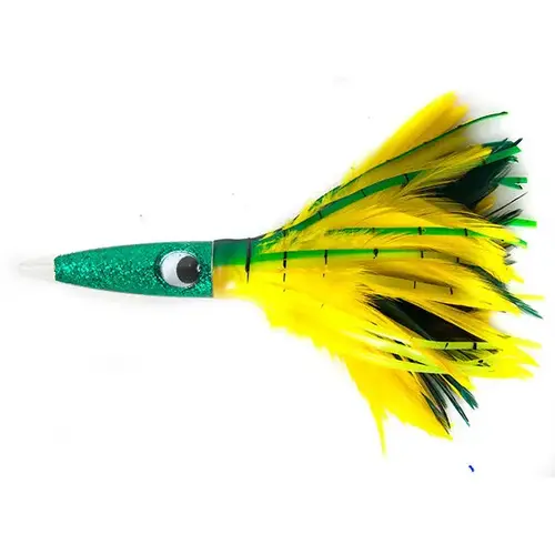 Wahoo Whacker Feather Fishing Lure, 10" Dolphin Wahoo Whacker Feather Fishing Lure, 10" Dolphin