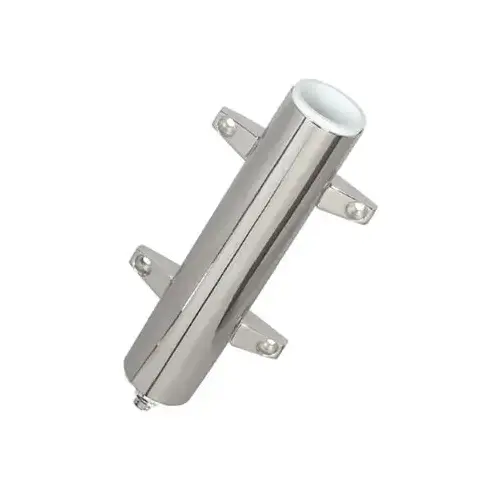 Swivel Side-Mount Stainless Steel Rod Holder Silver Swivel Side-Mount Stainless Steel Rod Holder Silver