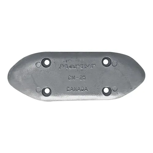 Bolt-On Magnesium Small Streamlined Hull Anode, 3.25" x 9.08" x 0.72" Bolt-On Magnesium Small Streamlined Hull Anode, 3.25" x 9.08" x 0.72"