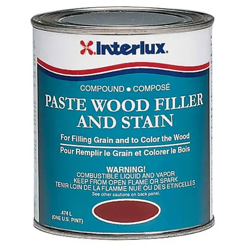 Mahogany Paste Wood Filller/Stain, Pint Brown Mahogany Paste Wood Filller/Stain, Pint Brown