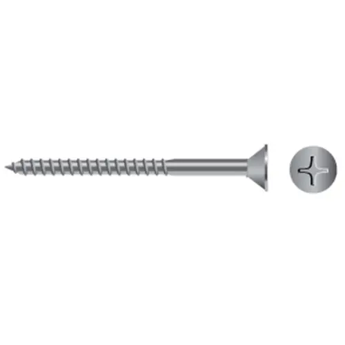 #8 X 1 3/4" Stainless Steel Phillips Flat-Head Wood Screws, 50-Pack #8 X 1 3/4" Stainless Steel Phillips Flat-Head Wood Screws, 50-Pack