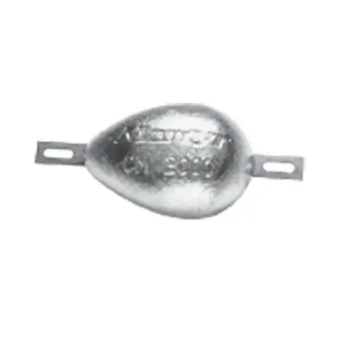 Bolt-On Zinc Combination Hull Anode, 3.78" x 5.55" x 1.9" Bolt-On Zinc Combination Hull Anode, 3.78" x 5.55" x 1.9"