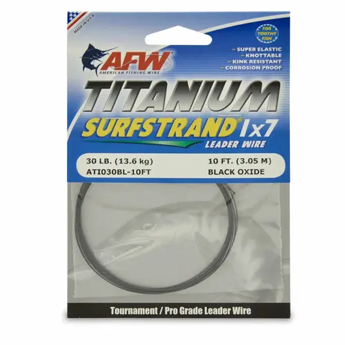 Titanium Surfstrand, Bare 1x7 Leader Wire Titanium Surfstrand, Bare 1x7 Leader Wire