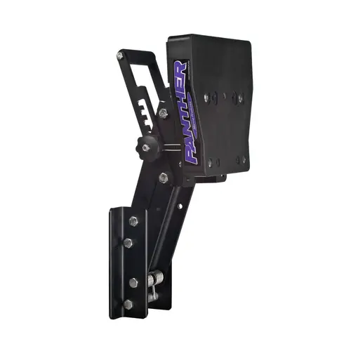 Adjustable 2 or 4-Stroke Outboard Motor Bracket, Powder-Coat Aluminum, Max. 15hp, Max. 132lb. Adjustable 2 or 4-Stroke Outboard Motor Bracket, Powder-Coat Aluminum, Max. 15hp, Max. 132lb.