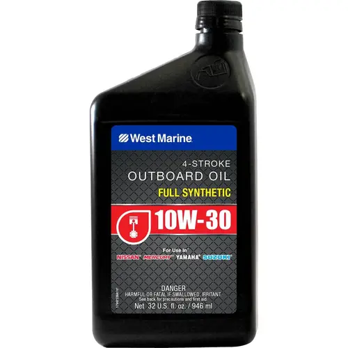10W-30 4 Stroke Full Synthetic Marine Engine Oil, 1 Quart 10W-30 4 Stroke Full Synthetic Marine Engine Oil, 1 Quart