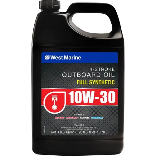 10W-30 4 Stroke Full Synthetic Marine Engine Oil, 1 Gallon 10W-30 4 Stroke Full Synthetic Marine Engine Oil, 1 Gallon