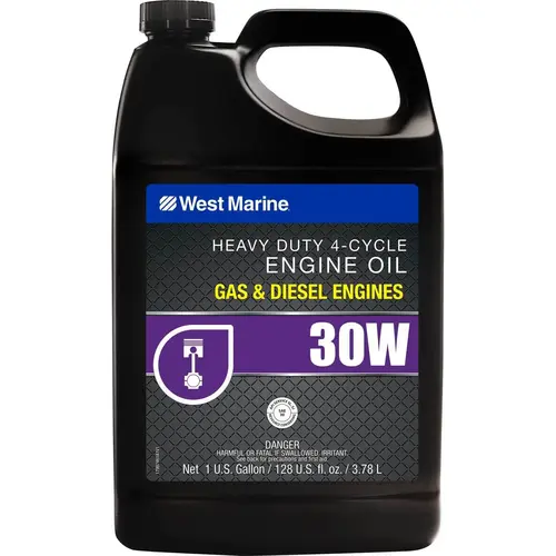 30W 4 Stroke Conventional Heavy Duty Marine Engine Oil, 1 Gallon 30W 4 Stroke Conventional Heavy Duty Marine Engine Oil, 1 Gallon
