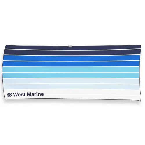 Single Sided Print Beach Towel, West Marine Stripes Single Sided Print Beach Towel, West Marine Stripes