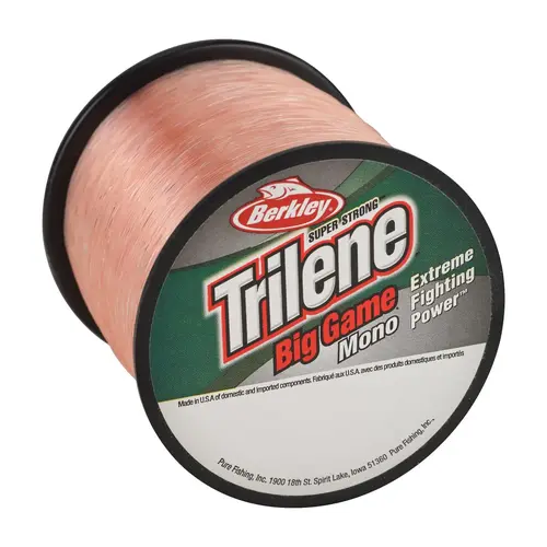Berkley Trilene Big Game Monofilament Fishing Line, 8 lb, 1700 yd, Pink Coral, Pack of 4 Berkley Trilene Big Game Monofilament Fishing Line, 8 lb, 1700 yd, Pink Coral, Pack of 4
