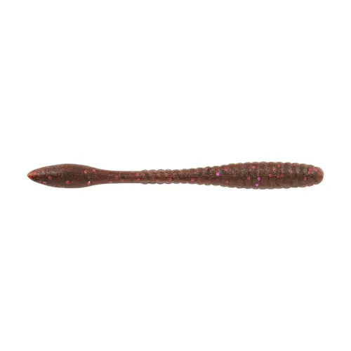 MaxScent Flat Worm Soft Plastic Fishing Lure, 4.25", Cinnamon Purple MaxScent Flat Worm Soft Plastic Fishing Lure, 4.25", Cinnamon Purple